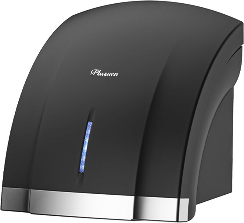 PLUSSEN Hand Dryer 110V Compact Commercial Hand Dryer Automatic Electric Air Dryers with Warm n Cold Air Switch for Home or Commercial Bathrooms, 3Pin Plug in Version - Image 1